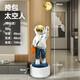 Jizhao astronaut ornaments, living room floor-standing ornaments, large astronaut TV cabinet decorations, housewarming gifts, orange satchel + base 144cm, no Specifications