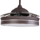 Yongyi Yufeng Leichte Luxuslüfter Leichtfutter Restaurant Home Wohnzimmer Unsichtbares Lüfter Leicht integriertes Schlafzimmer Zimmer LED SMART Deckenventilator Leuchte 36-Zoll 902/Wuji DIMP 36W/6-Gang vorwärts und Rückwärts