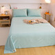 Nanjiren (NanJiren) home textile fitted sheet single piece pure cotton bed sheet bed cover can be equipped with cotton multi-piece anti-slip sheets thickened and tall thin mattress protector cotton washed cotton-light green fitted sheet 1.2X2.0 meters high 25cm