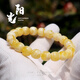 XPEL Hong Kong and Macau high-end quality fidelity Seiko beeswax amber old-type barrel beads separated beads loose beads top beads star and moon Rudraksha Seiko full honey style old-type barrel 0 carat about 10+mm pair