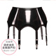 JOHUAN patent leather garters covered with rubber buckles metal gourd buckles garters European and American stockings and stockings accessories black (patent leather garters) recommended 75-125 Jin [Jin equals 0.5 kg]