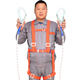 Xinbaolin high-altitude work full-body anti-fall safety belt three-point single large hook 2 meters