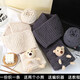 
Caikaying bear scarf handmade DIY scarf finished wool knitted hand knitted scarf material bag wool balls for girlfriend wool balls 4 balls material bag + artifact