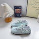 Delia Puff Shoes 2025 Осень Новая нишевая белая туфли модные и универсальные туфли ловкого тренажера мягкая подошва легкая ботинки B3519 Beige 37
