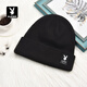 Playboy (PLAYBOY) winter hat men's woolen hat cold-proof outdoor warm plus velvet thickened knitted hat cycling windproof fashionable cotton hat