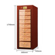 Bulldog cigar cabinet, constant temperature and humidity, moisturizing, eggplant cultivation, humidity control, ammonia removal, red wine compressor, WiFi solid wood shell, cedar wood, German fingerprint password lock, high-end divine dog VC528PLUS VC528PLUS divine dog with fingerprint password lock WiFi+brown