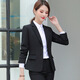 Ximanjiao Business Wear Women's Suit Small Blazer Women's Interview Formal Autumn and Winter Suit Women's Temperament Business Workwear Single Piece - Covered Suit XL Size (Weight 110-120)