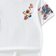 Denon Supreme kurzärmeligte T-Shirt für Männer und Frauen im Sommer chinesischer Stil Doppeldragon mit Perlen Pure Cotton Lose Lose großer Trendpaar T-Shirt T-Shirt T691 Weiße XL-Größe (Empfohlen 136-155 Jin [Jin gleich 0,5 kg]))