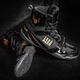 LARA STAR0014 bone blade series boxing shoes mouth brother same style Sanda fighting training shoes professional wrestling shoes for men black gold 44