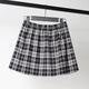 CAVIEZEL butt curtain women's autumn and winter new bottoming artifact to cover the crotch plaid small butt curtain hem to wear with female students to cover the buttocks plaid model one size fits all recommended 80-160 Jin Jin is equal to 0.5 kg