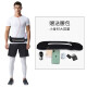 qvz fitness wear men's running wear sports suit basketball wear clothes tights summer men's badminton wear high elastic long-sleeved three-piece set (long sleeves + shorts + trousers) L [170-180cm115-145Jin [Jin equals 0.5 kg]]