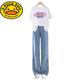 G.Duckkids Little Yellow Duck Girl Summer Anzug 2024 Neue Mid-to-Large-Kinder modische koreanische Version Sommeranzug Kinder Mädchen Casual Short 13068 Blau + 9981 Weiß [Kurzärärmeljeans 150 cm (150 cm)