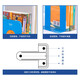 
Deli metal iron book stand classification book clip book holder book holder stand book shelf clip bookcase [2 pieces/pay] [Medium size - height 17.5cm] 2 pieces blue 9272
