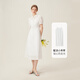Fan Silan French age-reducing first love white skirt for women in summer 2024 new style collar dress 24FS12056 white XS