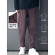 Cotton heavyweight velvet pants for men in autumn and winter new loose straight thickened casual pants men's trendy sports pants G189 dark gray velvet high quality 42 XL 120Jin Jin equals 0.5kg -140Jin Jin equals 0.5kg