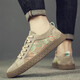 VISTURSI brand shoes for men 2025 summer new breathable Korean casual shoes trendy versatile canvas shoes men's shoes black 38