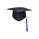 YaoJia Adult Cop Top High School Graduation Hat de 18 años Ceremonia de graduación Bachelor Sombrero de doctorado Gat.