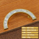 Manija de puerta de gabinete de latón Clcey Luz de lujo Goldio Nordic Chino Cajón de vestuario de estilo chino Mango redondo moderno de carcasa simple G GBT12178C ABALONE ABALON