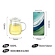 RELEA Tea Cup Men's Tea Separate Cup Glass Water Cup Women's Office Tea Cup High Temperature Resistant Flower Tea Cup Birthday Gift