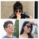 Fila fila Trendy Cool Square Sunglasses Men Street Shot HD Polaris Driving Sunglasses Women Sfi783f Envoie Lover Sfi783F-847P blanc pur-non polarisé