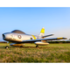 Mengjingyu turbojet engine aircraft model 64mmF86 real ducted model fixed-wing remote control electric aircraft complete machine RTF left hand oil