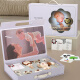 Cutestone baby toys 0-1 years old hand rattle newborn chewing soothing high-end gift box one-year-old gift full moon 0-6 months rattle 8-piece set [gift box + visual stimulation card]