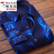Woodpecker (TUCANO) men's warm shirt with velvet thickened plaid long-sleeved shirt casual trend middle-aged and elderly father-father suit (2 pieces) HB677+HB681 plus velvet XL is suitable for 120 Jin [Jin equals 0.5 kg] - 139 Jin [Jin equals 0.5 kg]