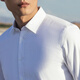 YOUNGOR long-sleeved shirt men's plain thermal shirt cotton graphene thermal liner business thermal VLBN119760BBA white 42
