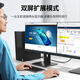 绿联 DP转VGA转换器 DisplayPort转VGA母头高清视频转接头线 适用电脑台式机接显示器电视投影仪20415