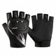 Feilan Nulun Guantes de cabeceo de la mitad de los dedos Primavera y verano delgada transpirable Anti-Slip Anti-Fall Motorcycle Driver Guantes de dedo giros grises de la mitad de los dedos