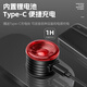 West Biking (WestBiking) bicycle smart taillight night riding warning light brake sensing headlight TYPE-C charging taillight equipment black