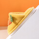 LA CHAPELLE HOMME parent-child cute cartoon warm non-slip soft bottom men's and women's cotton slippers 2302 yellow 38-39