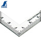
Wenzhi Dehe He Determination 10*5cm ultra-small curved size three-inch craftsman 12101 stainless steel small corner ruler with the same front and back ruler with the same front and back ruler