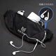 ESCASE Running Waist Bag Men's Lightweight Sports Fitness Hanging Waist Mobile Phone Bag Women's Safety Night Running Multifunctional Equipment Large Capacity Water-Repellent Belt MP14Pro Black