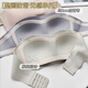 Tiaodega strapless underwear for women in summer small breasts, anti-slip, anti-exposed, markless strapless bra, beautiful back bra without steel rings, single piece white L[36/80AB]