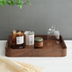 Millennium Lovewood black walnut solid wood portable tray with rounded corners, rectangular snacks, snacks, dried fruit tray, tea tray TP0262