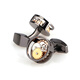 William Milton British -style mechanical gear sleeve buckle male light luxury custom suit sleeve -nail French gift silver