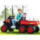 
Mimizhi Children's Tractor can be used for adults and babies electric toys car four-wheel remote control trucks for children and women. Ultimate version red = four-wheel drive + early education music + leather seat four-drive
