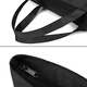 Workwear trendy brand style boy shoulder bag nylon casual handbag canvas commuting tote bag large capacity hand shopping bag 13/14-inch computer bag Lucifer L699 black + shoulder bag