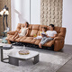 Zhihuashi First Class First Cowhide Modern Moderne Simple Electric Function Sofa 11968 Drei-Personen-Sitz