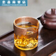 Clcey Anti-Scenaling Cup Set Glass Becher Set Wärmeresistant Wärmedämmungsring Tee Set Accessoires Japanischer Messe im japanischen Stil Fair Tasse Handheld Los Wirpsel