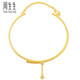 Zhou Shengsheng Gold Bracelet Gold Ribbon Small Gold Bead Bracelet Mariage et mariage Gold Bracelet 15912K