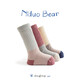 Nido Bear children's socks autumn and winter mid-length socks four-season cotton socks newborn breathable baby pile socks children