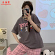 Pyjamas Xiangyaxin pour femmes en 2024 Nouveau pantalon à manches courtes en coton pur