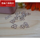 Huiyoulan PT950 platinum M buckle necklace buckle buckle DIY platinum accessories W buckle S buckle bracelet connection buckle double-headed opening small PT950 platinum M buckle 0.38 g