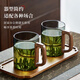 Niye water cup glass cup mug tea cup personal high-end home office drinking cup lead-free glass cup