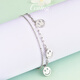 GsunG Platinum Women's Bracelet PT950 Smiley AB Bracelet Fashion New Platinum Bracelet Women's Smile Bracelet for Girlfriend Priced by the gram, contact customer service before bidding for gold price