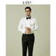 
Hanny (HANY) [Tasto Dress French Shirt] Men's Long Sleeve Wedding Groom Wedding Suit Pure White Men's Bow Tie Shirt Saint Loren Pure White [Give Cannes Prestige Black Bow Tie] 43