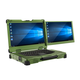 Huazhixin Control Huazhixin Contrôle [ordinateur portable renforcé à trois étapes] 15,6 pouces Military Renforced ordinateur portable Industrial Computer Workstation Server Domestic Computer Portable All-in-One Dimensity TJ-156-2 Dual Screen-Three-Infrathe