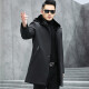 Baba Langpai Men's Mink Lined Fur Coat Men's Nike Mid-Length Fur One-piece Men's Jacket Winter with Mink Lined 165/M Customized